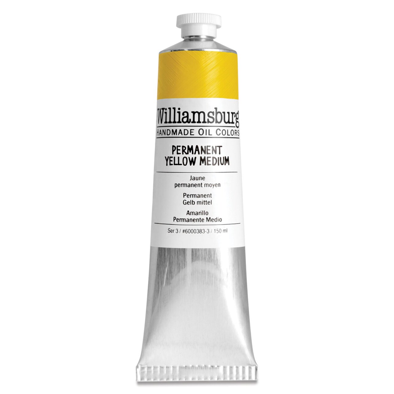 Williamsburg Handmade Oil Paint - Permanent Yellow Medium, 150 ml tube